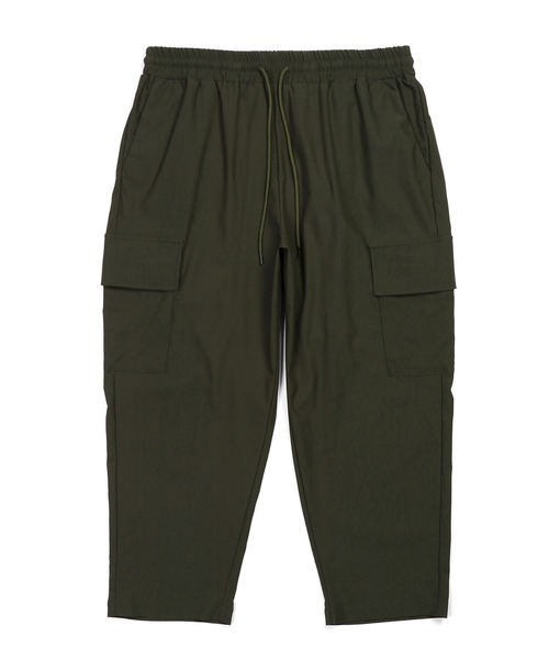 The DUFFER of ST.GEORGE（ザダファーオブセントジョージ）の「LIGHT PONTE CROPPED CARGO PANTS：ライトポンチ ジャージ素材 クロップド カーゴパンツ（カーゴパンツ・メンズ・カーキ/ホワイト/チャコールグレー/ネイビー・X-LARGE/LARGE/MEDIUM/SMALL）」の16枚目の写真