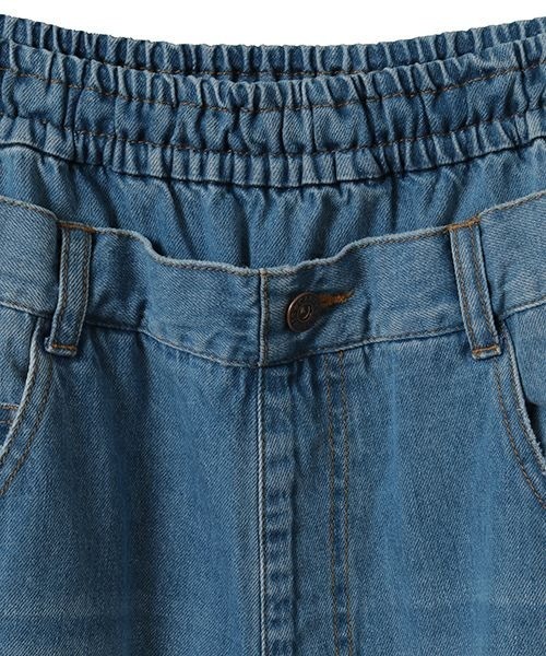 Candy Stripper（キャンディストリッパー）の「MULTI WAY DAMAGE LAYERED DENIM パンツ（デニムパンツ・レディース・ライトインディゴブルー/ブラック・FREE）」の6枚目の写真