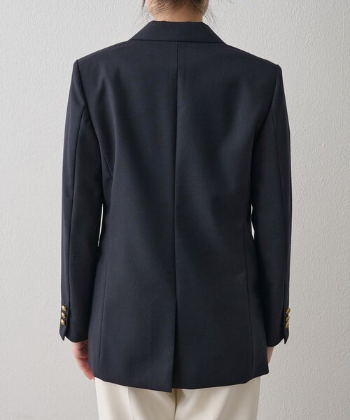 一度のみ着用 ウィムガゼット☆ダブルストレッチジャケット ブラック セール】ダブルジャケット（テーラードジャケット）｜Whim Gazette