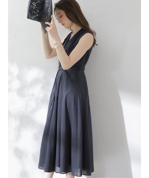 La TOTALITE（ラトータリテ）の「《追加》【洗える】ウォッシャブルシャツワンピース（ワンピース・レディース・ブラウン/ネイビー/ブラック・36/38）」の3枚目の写真