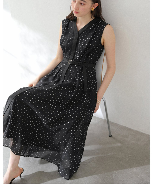 La TOTALITE（ラトータリテ）の「配色デシンワンピース【手洗い可能