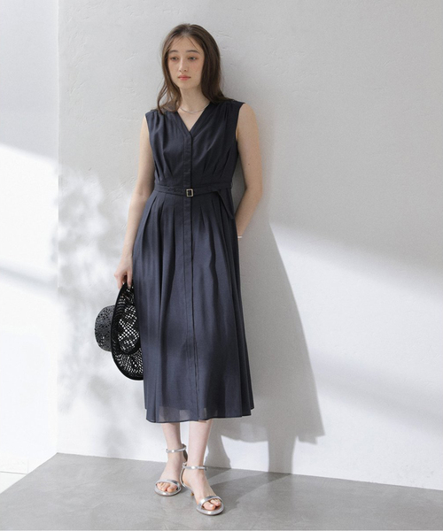 La TOTALITE（ラトータリテ）の「《追加》【洗える】ウォッシャブルシャツワンピース（ワンピース・レディース・ブラウン/ネイビー/ブラック・36/38）」の15枚目の写真