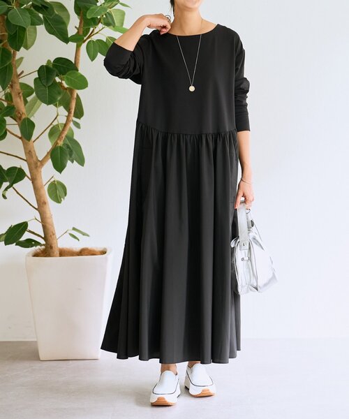 セール】ドッキングボリュームワンピース（ワンピース）｜BEARDSLEY