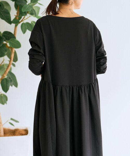 BEARDSLEY（ビアズリー）の「ドッキングボリュームワンピース（ワンピース・レディース・ブラック/キャメル・FREE）」の7枚目の写真