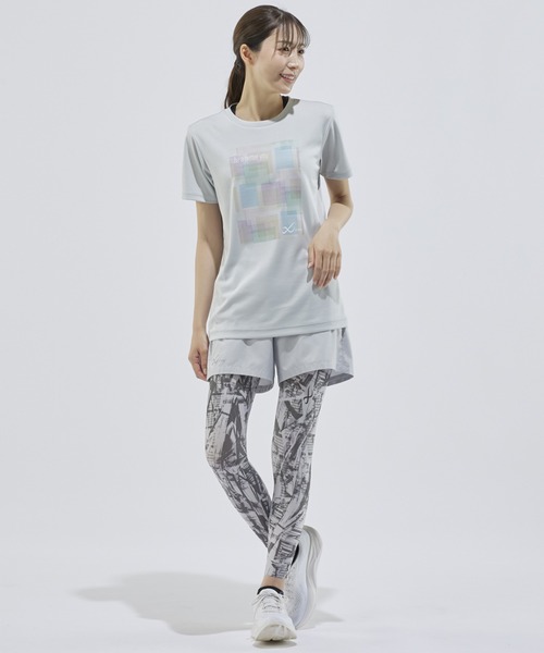 CW-X(シーダブリューエックス)の「トップス Tシャツ 3分袖 Uネック(Tシャツ/カットソー・レディース・イエロー/ブラック/ブルー/グレー系その他/ブルー系その他/ピンク/ホワイト/グレー・L/M/LL/S)」の17枚目の写真