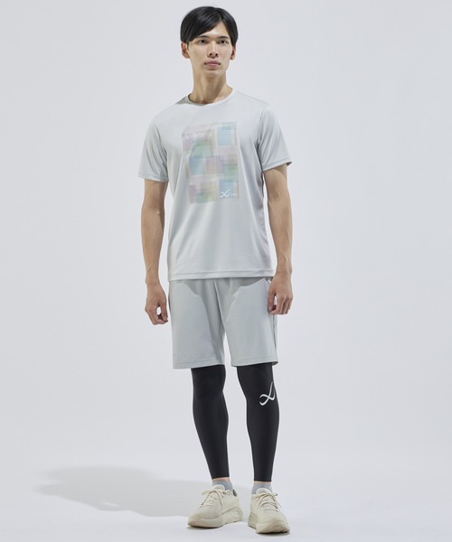 CW-X(シーダブリューエックス)の「トップス Tシャツ 3分袖 Uネック(Tシャツ/カットソー・レディース・イエロー/ブラック/ブルー/グレー系その他/ブルー系その他/ピンク/ホワイト/グレー・L/M/LL/S)」の15枚目の写真