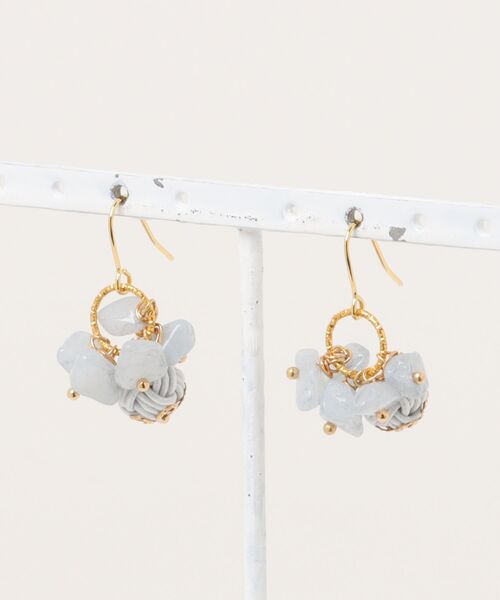 tone（トーン）の「【Shin】[シン]水引と天然石のピアス(MA)（ピアス（両耳用）・レディース・オレンジ/ブルー系/ピンク/レッド系その他2/レッド系その他3/ベージュ系その他/ブラウン系その他/ブルー系2/ターコイズブルー/ブルー/その他/グリーン系その他/ブルー系その他/その他2/ブラック/ブラウン系2/ブラウン/グリーン/その他4/グリーン系3/その他6/その他3/その他5/グリーン系2/スカイブルー系2/ブルー系3/その他7/A/オレンジ系2/オレンジ系3・FREE）」の16枚目の写真