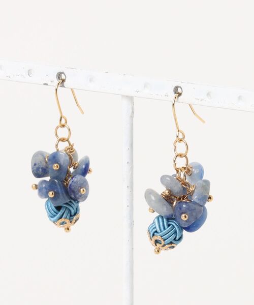 tone（トーン）の「【Shin】[シン]水引と天然石のピアス(MA)（ピアス（両耳用）・レディース・オレンジ/ブルー系/ピンク/レッド系その他2/レッド系その他3/ベージュ系その他/ブラウン系その他/ブルー系2/ターコイズブルー/ブルー/その他/グリーン系その他/ブルー系その他/その他2/ブラック/ブラウン系2/ブラウン/グリーン/その他4/グリーン系3/その他6/その他3/その他5/グリーン系2/スカイブルー系2/ブルー系3/その他7/A/オレンジ系2/オレンジ系3・FREE）」の17枚目の写真