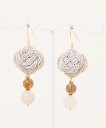 【Shin】[シン]水引と天然石のピアス(MA)