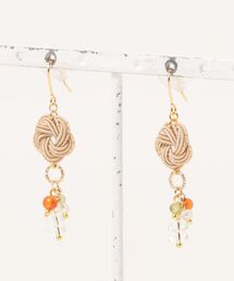 【Shin】[シン]水引と天然石のピアス(MA)