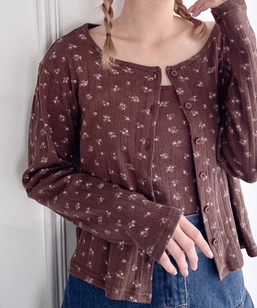 LEONARD フラワープリント カーディガン 楽天市場】レオナール（カーディガン・ボレロ｜トップス