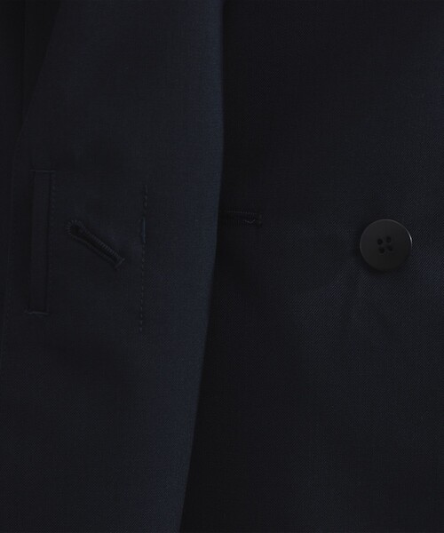 Demi-Luxe BEAMS（デミルクス ビームス）の「【1/9再値下げ】ポリエステル ウール ラペルレス ジャケット（その他アウター・レディース・ベージュ/ネイビー・36/38）」の10枚目の写真