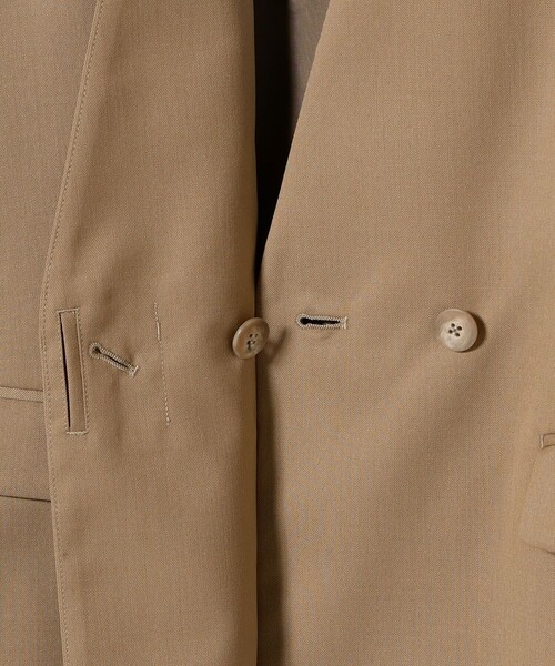 Demi-Luxe BEAMS（デミルクス ビームス）の「【1/9再値下げ】ポリエステル ウール ラペルレス ジャケット（その他アウター・レディース・ベージュ/ネイビー・36/38）」の13枚目の写真