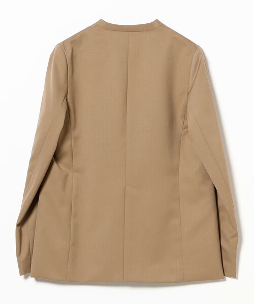 Demi-Luxe BEAMS（デミルクス ビームス）の「【1/9再値下げ】ポリエステル ウール ラペルレス ジャケット（その他アウター・レディース・ベージュ/ネイビー・36/38）」の16枚目の写真