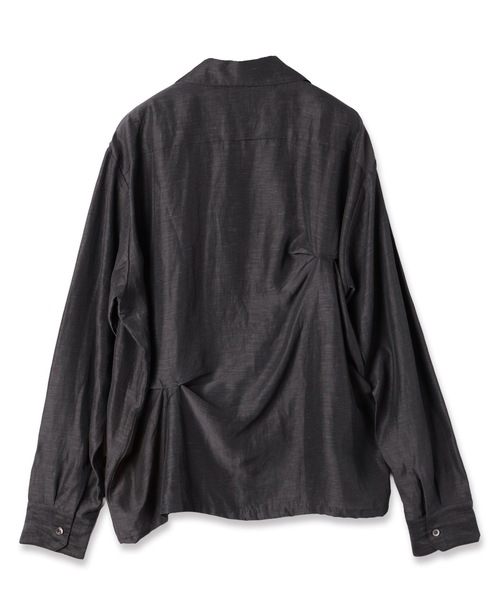 Jieda（ジエダ）の「HAND STITCH OPEN COLLAR SHIRT（シャツ/ブラウス・メンズ・ダークグレー/オリーブ系・1/2）」の11枚目の写真