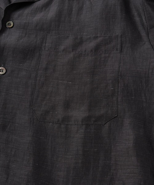 Jieda（ジエダ）の「HAND STITCH OPEN COLLAR SHIRT（シャツ/ブラウス・メンズ・ダークグレー/オリーブ系・1/2）」の14枚目の写真