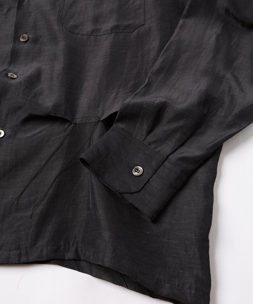 Jieda（ジエダ）の「HAND STITCH OPEN COLLAR SHIRT（シャツ/ブラウス・メンズ・ダークグレー/オリーブ系・1/2）」の16枚目の写真