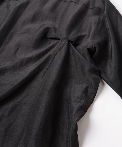 Jieda（ジエダ）の「HAND STITCH OPEN COLLAR SHIRT（シャツ/ブラウス・メンズ・ダークグレー/オリーブ系・1/2）」の18枚目の写真