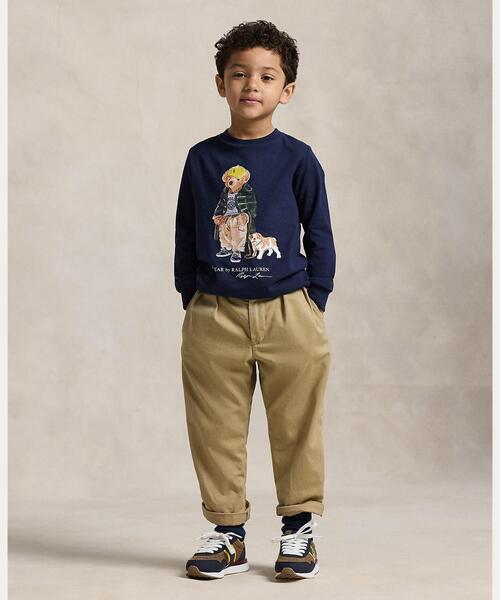 POLO RALPH LAUREN CHILDRENSWEAR（ポロ ラルフ ローレン チルドレンズウェア）の「Polo ベア コットン ロングスリーブ Tシャツ（Tシャツ/カットソー・キッズ・ネイビー系1・7/6/4/3）」の5枚目の写真