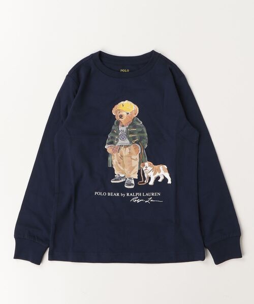 POLO RALPH LAUREN CHILDRENSWEAR（ポロ ラルフ ローレン チルドレンズウェア）の「Polo ベア コットン ロングスリーブ Tシャツ（Tシャツ/カットソー・キッズ・ネイビー系1・7/6/4/3）」の3枚目の写真