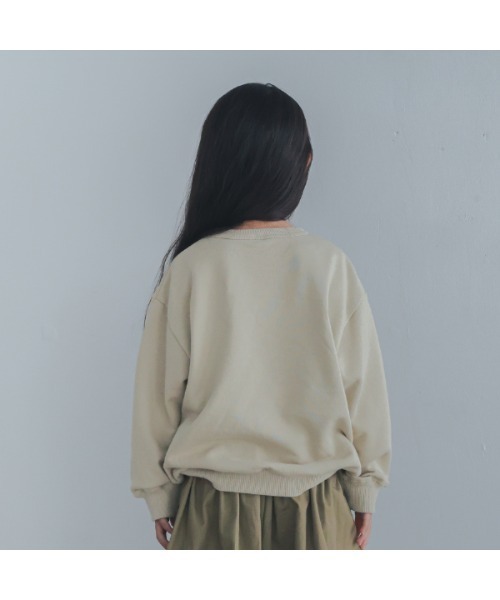 ZERO standerd(ゼロスタンダード)の「ゼロスタンダード JOURNAL トレーナー(スウェット・キッズ・サンドベージュ/パープル/ブラック・110cm/120cm/130cm/140cm/150cm/160cm/100cm)」の7枚目の写真