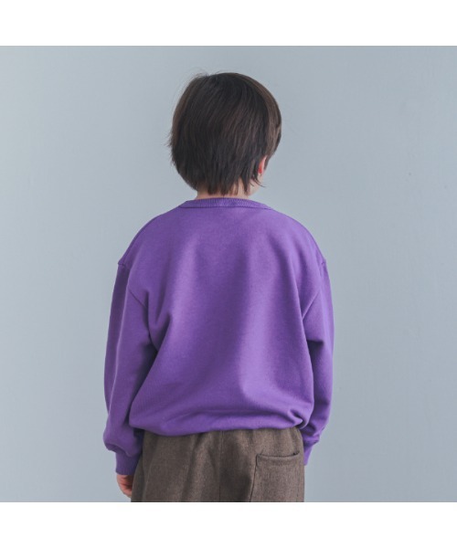 ZERO standerd(ゼロスタンダード)の「ゼロスタンダード JOURNAL トレーナー(スウェット・キッズ・サンドベージュ/パープル/ブラック・110cm/120cm/130cm/140cm/150cm/160cm/100cm)」の10枚目の写真