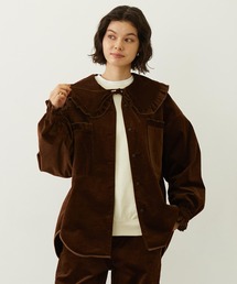 MILKFED. | BIG COLLAR CORDUROY SHIRT(シャツ/ブラウス)