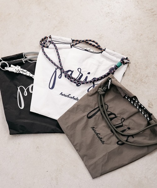 mili an deni(ミリアンデニ)の「3WAYフォントロープトートバッグ(ショルダーバッグ・レディース・カーキ/ブラック/ホワイト・F)」の16枚目の写真