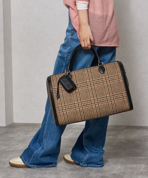 Ungrid（アングリッド）の「【Ungrid/アングリッド】ケースチャーム付 チェックコンビキャリーオントラベルボストンバッグ（スーツケース/キャリーバッグ・レディース・ブラック系その他/キャメル/ダークブラウン/ブラック/ブラウン系その他・FREE）」の17枚目の写真