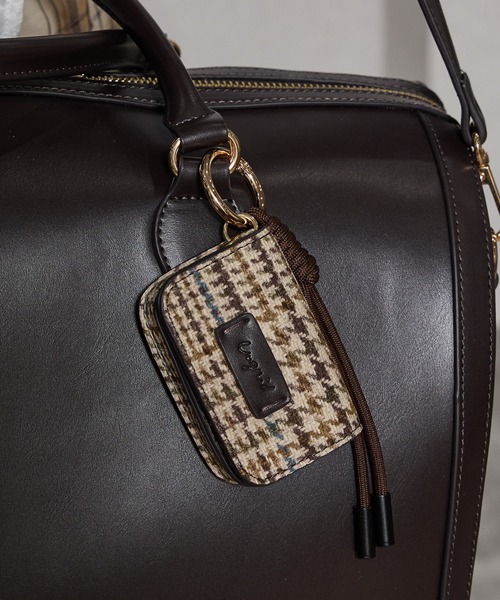 Ungrid（アングリッド）の「【Ungrid/アングリッド】ケースチャーム付 チェックコンビキャリーオントラベルボストンバッグ（スーツケース/キャリーバッグ・レディース・ブラック系その他/キャメル/ダークブラウン/ブラック/ブラウン系その他・FREE）」の9枚目の写真