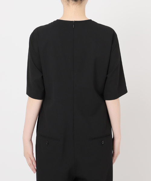 AP STUDIO(エーピーストゥディオ)の「TRWハーフスリーブオールインワン(つなぎ/オールインワン・レディース・ブラック・36/38)」の17枚目の写真