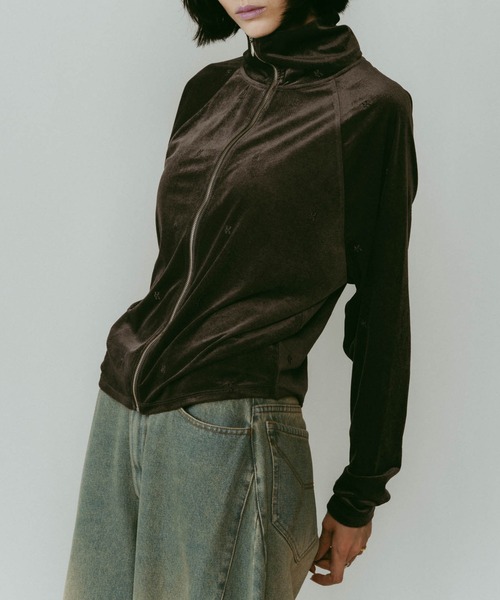 Knuth Marf（クヌースマーフ）の「【Knuth Marf】velours track jacket（その他アウター・レディース・ブラウン/グレー・FREE）」の7枚目の写真