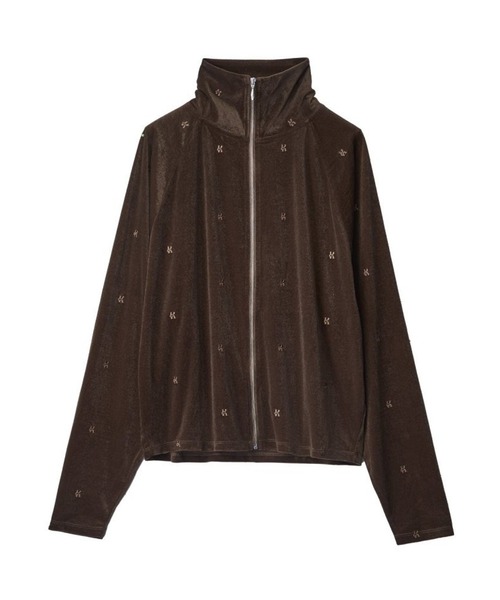 Knuth Marf（クヌースマーフ）の「【Knuth Marf】velours track jacket（その他アウター・レディース・ブラウン/グレー・FREE）」の4枚目の写真