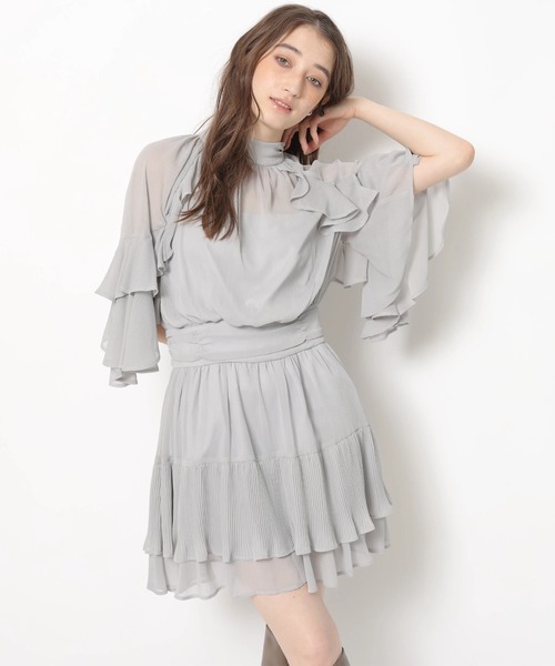 新品未使用　Rirandture 楊柳ラッフルミニワンピース タグ付き 新作新品タグ付き Rirandture♡楊柳ラッフルミニワンピース