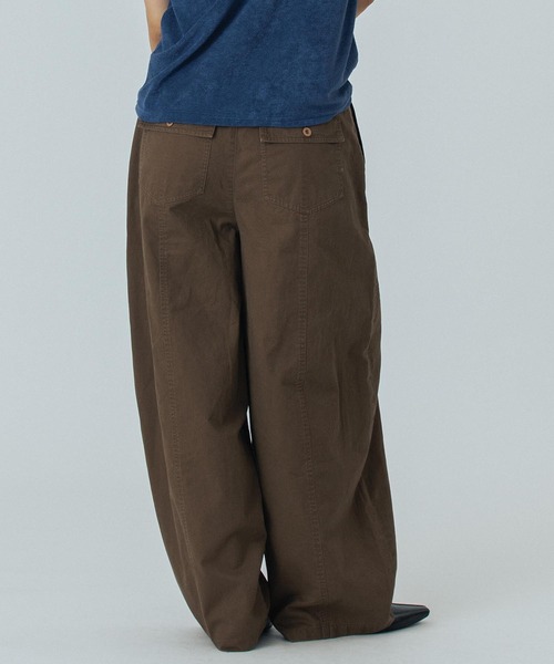 ROSE BUD(ローズバッド)の「BARREL CARGO PANTS(カーゴパンツ・レディース・カーキ/ブラウン・S/M)」の4枚目の写真