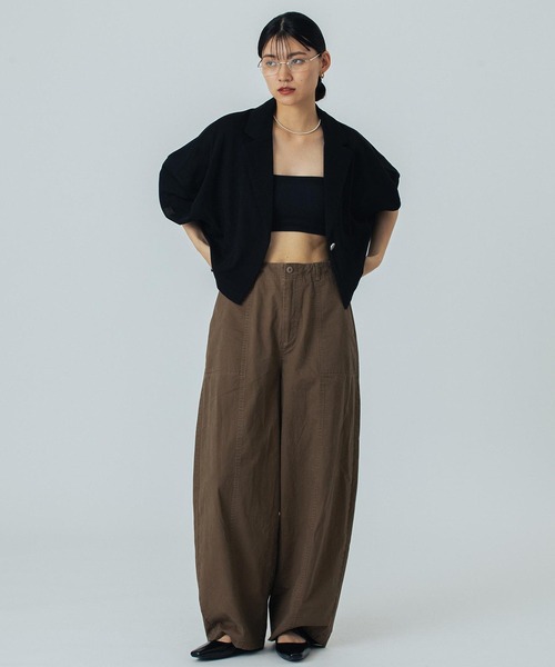 ROSE BUD(ローズバッド)の「BARREL CARGO PANTS(カーゴパンツ・レディース・カーキ/ブラウン・S/M)」の8枚目の写真