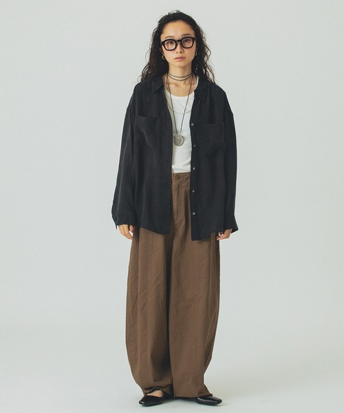 ROSE BUD(ローズバッド)の「BARREL CARGO PANTS(カーゴパンツ・レディース・カーキ/ブラウン・S/M)」の11枚目の写真