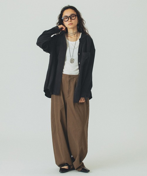 ROSE BUD(ローズバッド)の「BARREL CARGO PANTS(カーゴパンツ・レディース・カーキ/ブラウン・S/M)」の14枚目の写真