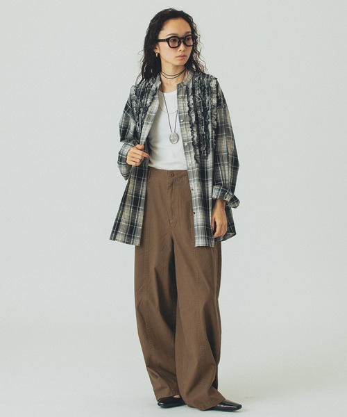 ROSE BUD(ローズバッド)の「BARREL CARGO PANTS(カーゴパンツ・レディース・カーキ/ブラウン・S/M)」の15枚目の写真