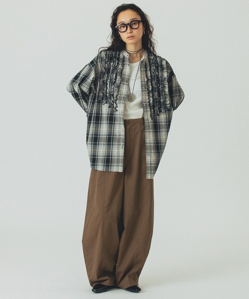 ROSE BUD(ローズバッド)の「BARREL CARGO PANTS(カーゴパンツ・レディース・カーキ/ブラウン・S/M)」の16枚目の写真