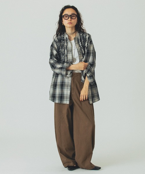 ROSE BUD(ローズバッド)の「BARREL CARGO PANTS(カーゴパンツ・レディース・カーキ/ブラウン・S/M)」の17枚目の写真