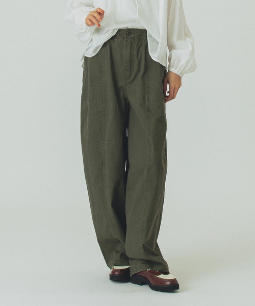 ROSE BUD(ローズバッド)の「BARREL CARGO PANTS(カーゴパンツ・レディース・カーキ/ブラウン・S/M)」の19枚目の写真