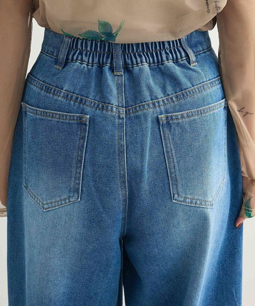 ELENCARE DUE（エレンカーレデュエ）の「・ELENCARE DUE ラインストーンデニム（デニムパンツ・レディース・ライトインディゴブルー/ブラック・FREE）」の10枚目の写真