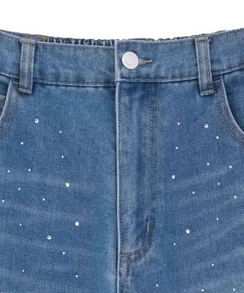 ELENCARE DUE（エレンカーレデュエ）の「・ELENCARE DUE ラインストーンデニム（デニムパンツ・レディース・ライトインディゴブルー/ブラック・FREE）」の19枚目の写真