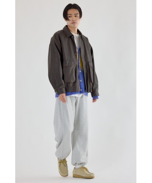 RODEO CROWNS WIDE BOWL(ロデオクラウンズワイドボウル)の「ヴィンテージフェイクレザーブルゾン(ブルゾン・レディース・ブラック/ダークグリーン/ブラウン・LARGE/MEDIUM)」の14枚目の写真