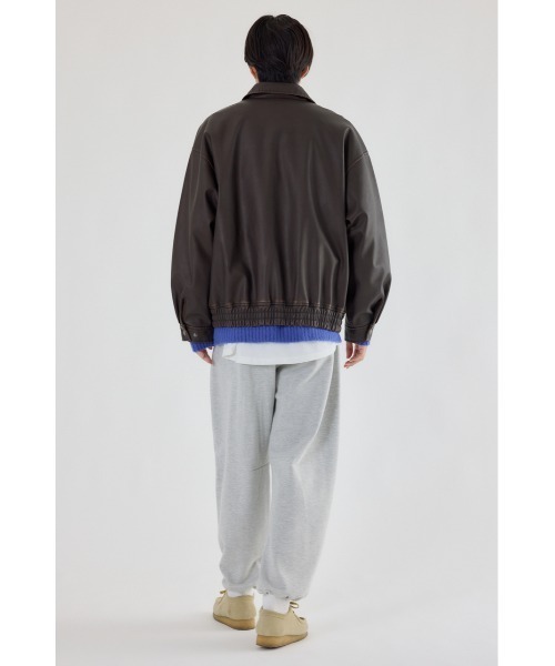 RODEO CROWNS WIDE BOWL(ロデオクラウンズワイドボウル)の「ヴィンテージフェイクレザーブルゾン(ブルゾン・レディース・ブラック/ダークグリーン/ブラウン・LARGE/MEDIUM)」の15枚目の写真