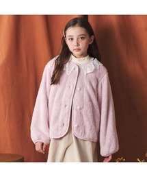 Crescent（クレッセント）の「レース衿ボアジャケット（ブルゾン）」