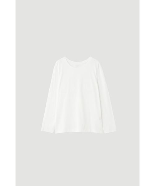 MARGARET HOWELL(マーガレットハウエル)の「SUPERFINE COTTON JERSEY TOP(Tシャツ/カットソー・レディース・ホワイト・FREE)」の2枚目の写真