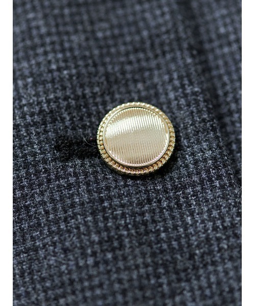 セール】＜木村りかこさんコラボ＞金ボタン千鳥格子ノーカラー