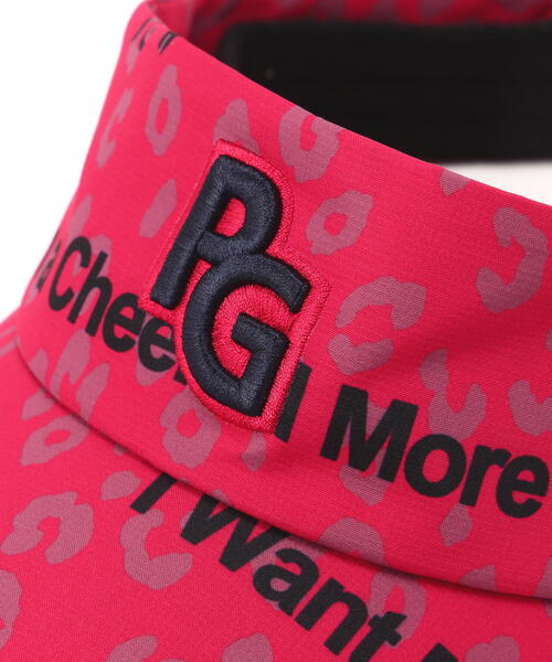 【PEARLY GATES】ヒョウ柄プリントUVバイザー (UNISEX) PEARLY GATES】ヒョウ柄プリントUVバイザー (UNISEX)（サンバイザー